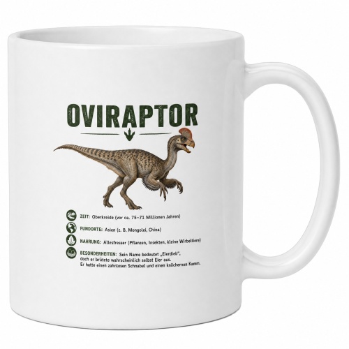 Tasse »Oviraptor Dino Fakten«