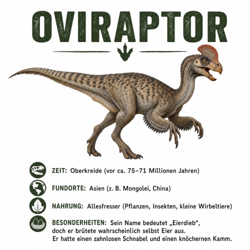 Tasse »Oviraptor Dino Fakten«
