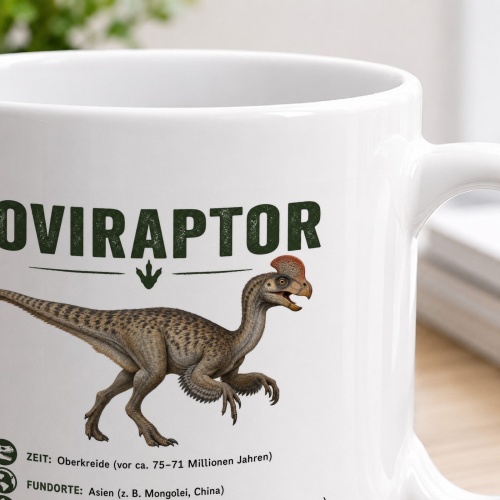Tasse »Oviraptor Dino Fakten«