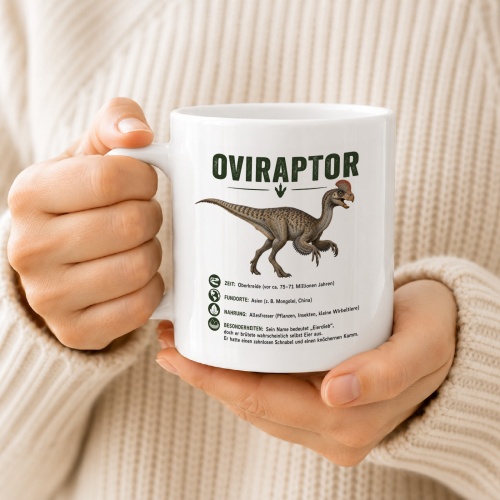 Tasse »Oviraptor Dino Fakten«