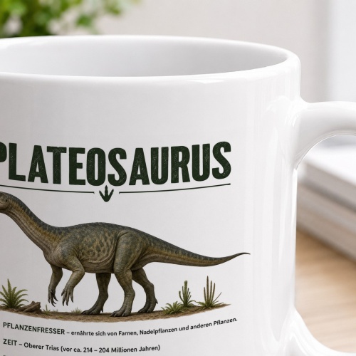 Tasse »Plateosaurus – Dinosaurier Info«