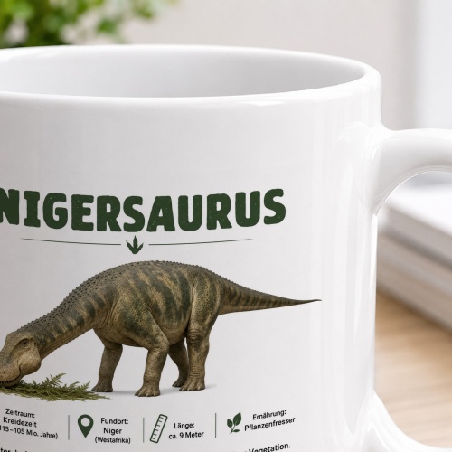 Tasse »Nigersaurus – Dinosaurier-Wissen«