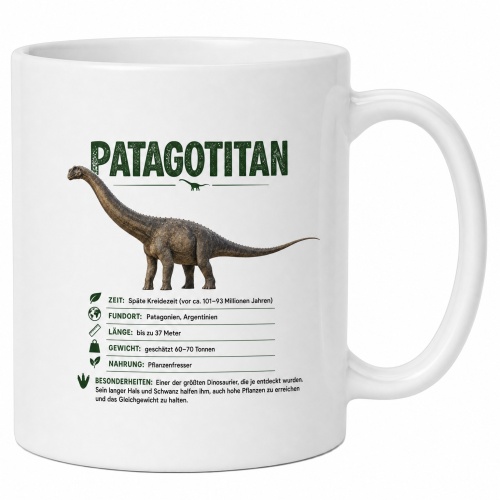Tasse »Patagotitan Dinosaurier Lexikon«
