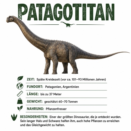 Tasse »Patagotitan Dinosaurier Lexikon«