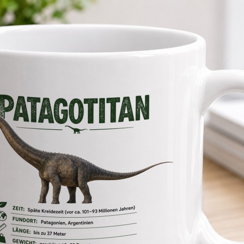Tasse »Patagotitan Dinosaurier Lexikon«