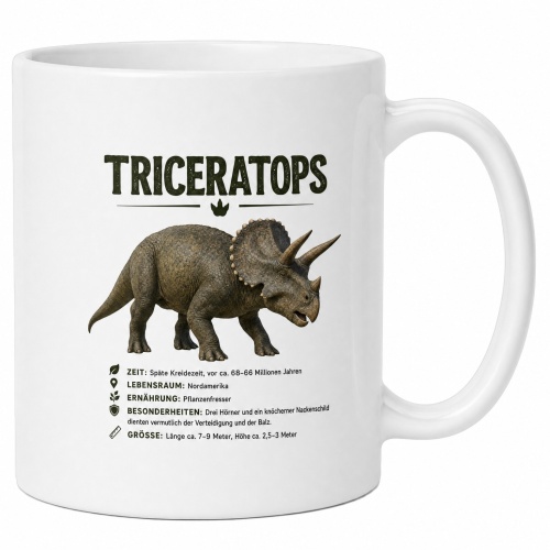 Tasse »Triceratops Dinosaurier«