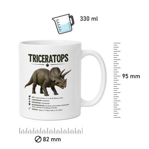 Tasse »Triceratops Dinosaurier«