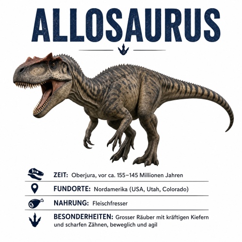 Tasse »Allosaurus – Dinosaurier-Wissen«