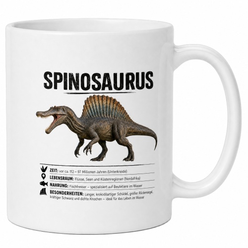 Tasse »Spinosaurus Übersicht & Bild«