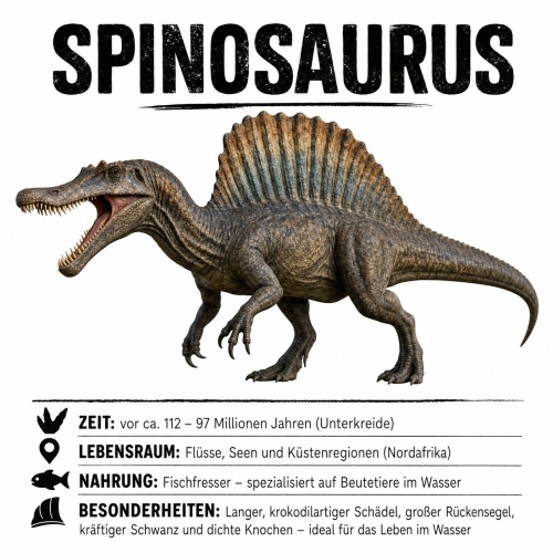Tasse »Spinosaurus Übersicht & Bild«
