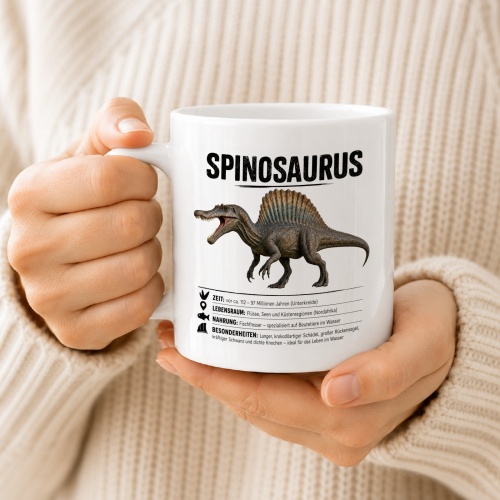 Tasse »Spinosaurus Übersicht & Bild«