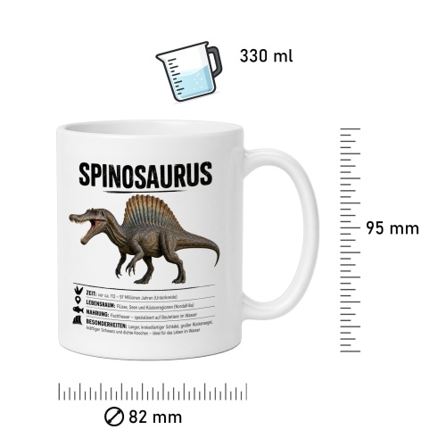 Tasse »Spinosaurus Übersicht & Bild«