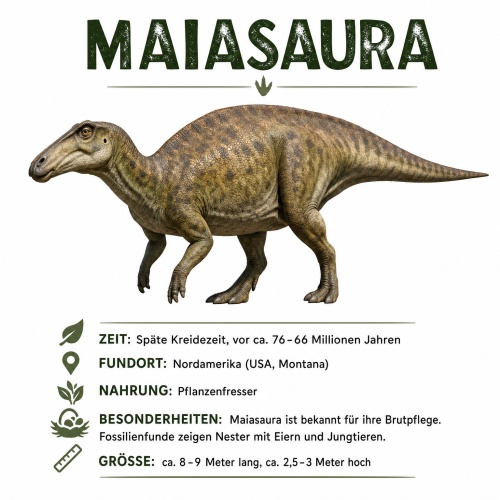Tasse »Maiasaura Dino Fakten«