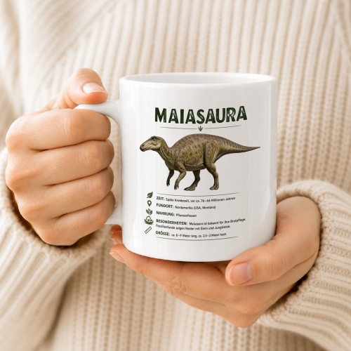 Tasse »Maiasaura Dino Fakten«