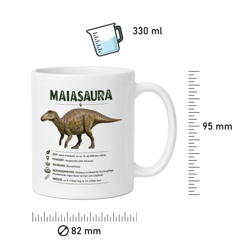 Tasse »Maiasaura Dino Fakten«