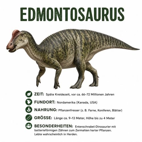 Tasse »Edmontosaurus mit Dino-Fakten«