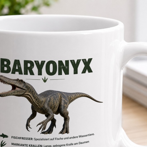 Tasse »Baronyx Dinosaurier-Motiv«