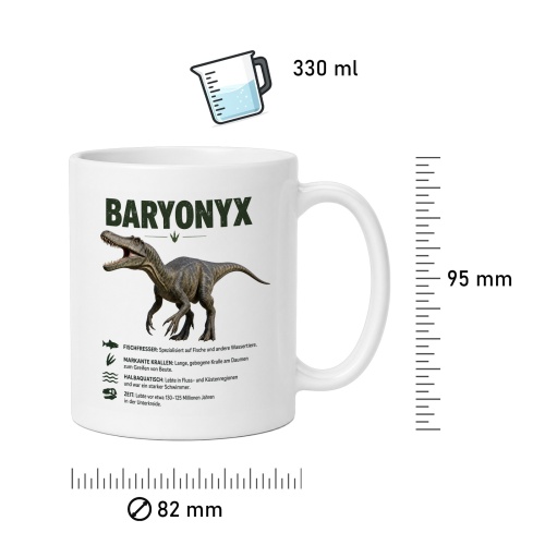 Tasse »Baronyx Dinosaurier-Motiv«