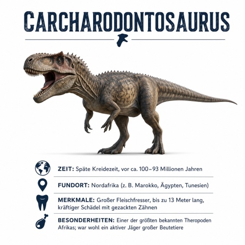 Tasse »Carcharodontosaurus Dino-Wissen«