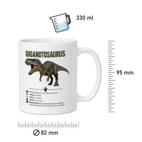 Tasse »Giganotosaurus Dino-Wissen«