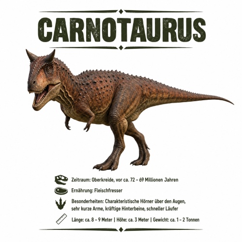 Tasse »Carnotaurus Dinosaurier-Motiv«