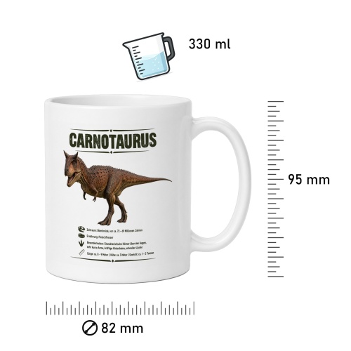 Tasse »Carnotaurus Dinosaurier-Motiv«