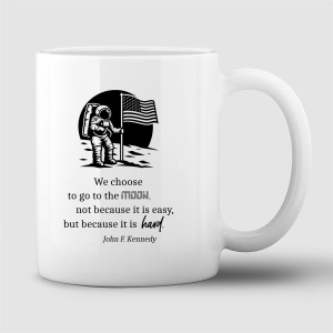 Tasse "Not because it is easy"