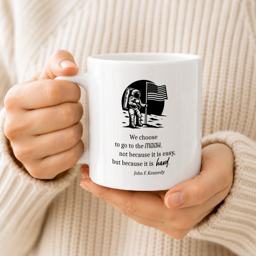 Tasse »We choose to go to the moon«
