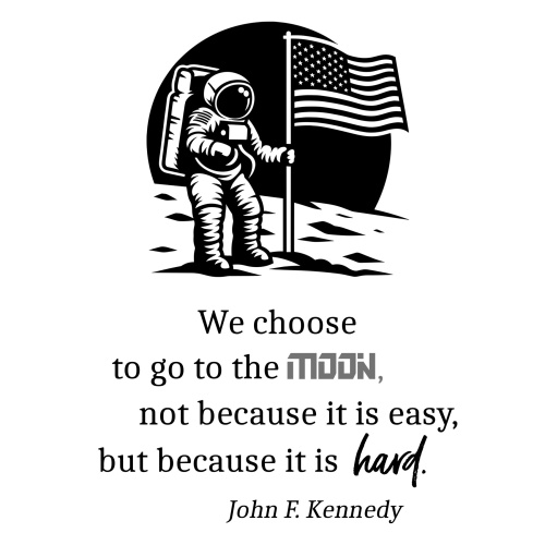 Tasse »We choose to go to the moon«