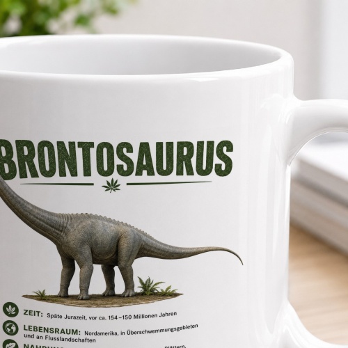 Tasse »Brontosaurus – Dinosaurier-Wissen«