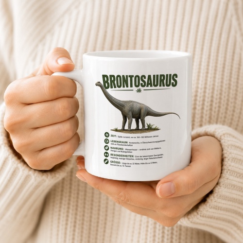 Tasse »Brontosaurus – Dinosaurier-Wissen«