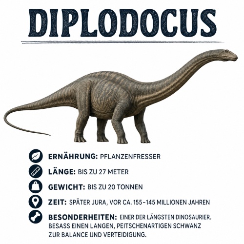 Tasse »Diplodocus Dinosaurier-Wissen«