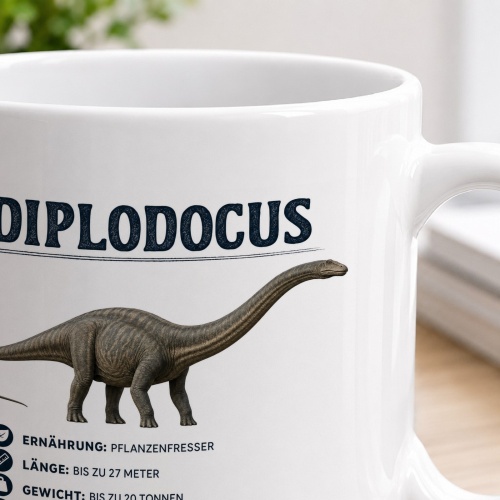 Tasse »Diplodocus Dinosaurier-Wissen«
