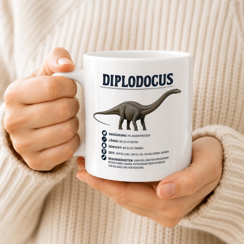 Tasse »Diplodocus Dinosaurier-Wissen«