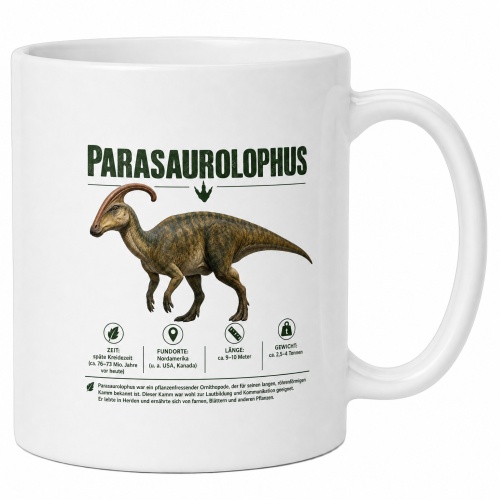 Tasse »Parasaurolophus Dinosaurier-Motiv«