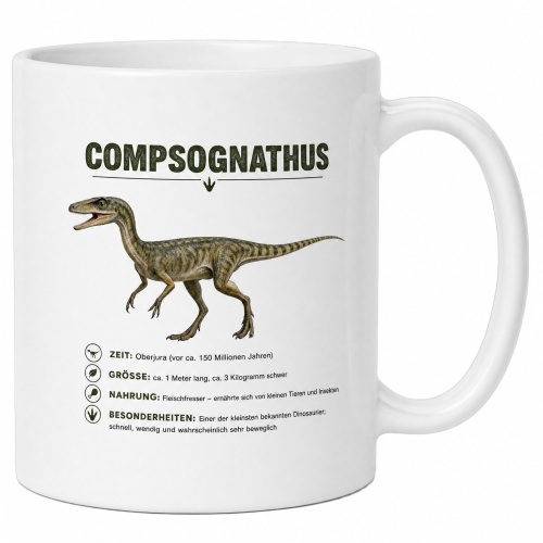 Tasse »Compsognathus Dino-Info«
