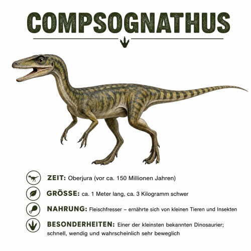 Tasse »Compsognathus Dino-Info«