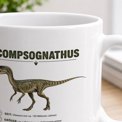 Tasse »Compsognathus Dino-Info«