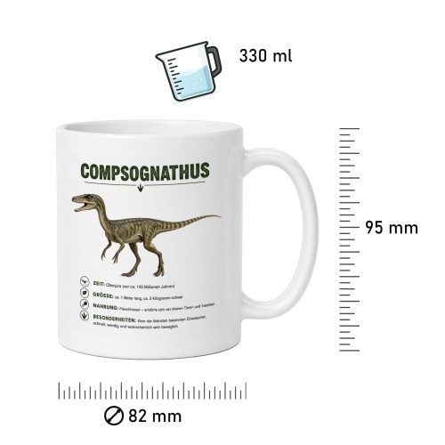 Tasse »Compsognathus Dino-Info«