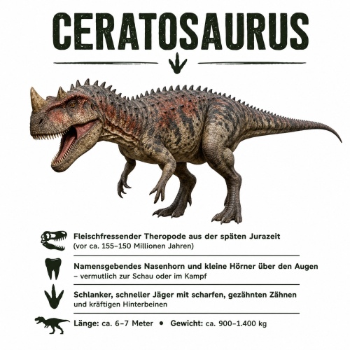 Tasse »Ceratosaurus Dinosaurier-Motiv«