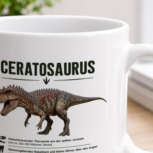 Tasse »Ceratosaurus Dinosaurier-Motiv«