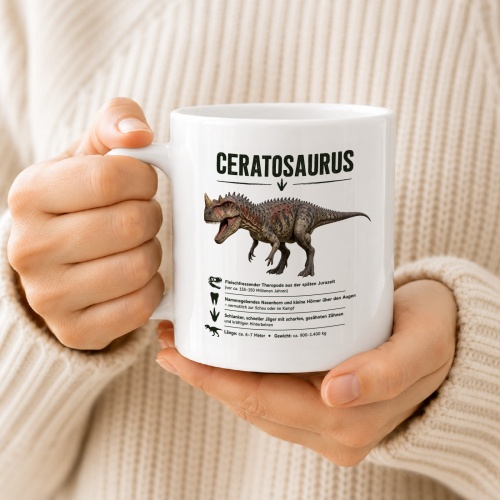 Tasse »Ceratosaurus Dinosaurier-Motiv«
