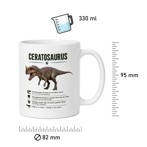 Tasse »Ceratosaurus Dinosaurier-Motiv«