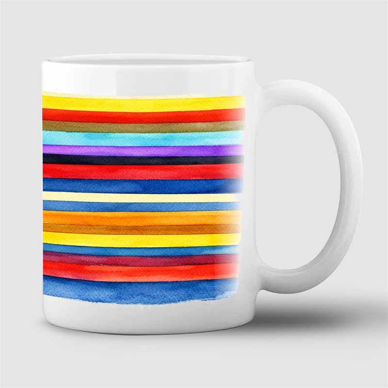 Tasse "Watercolor stripes"