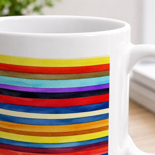 Tasse »Watercolor Stripes«