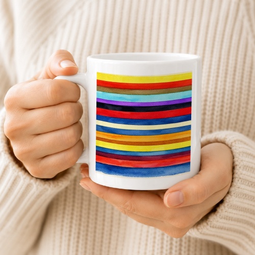 Tasse »Watercolor Stripes«