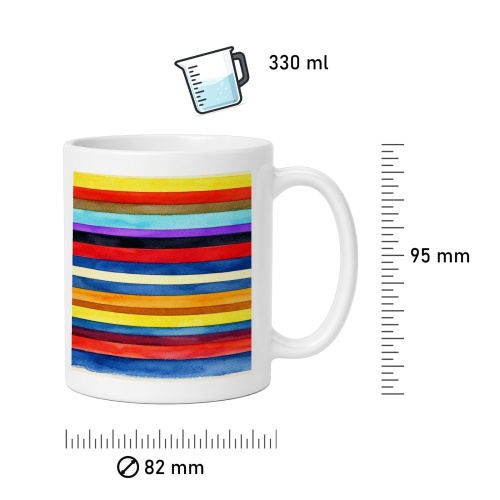 Tasse »Watercolor Stripes«