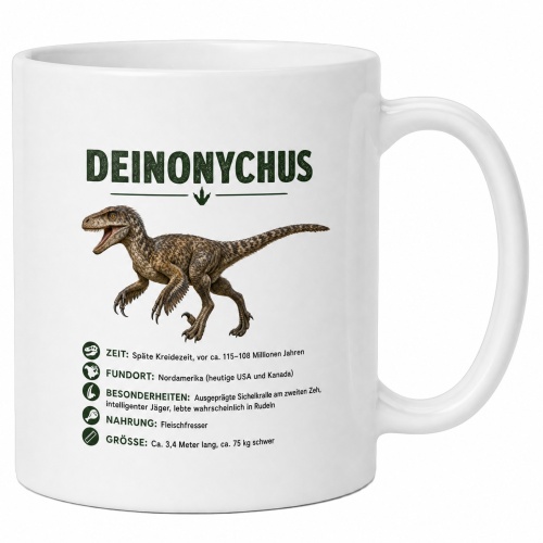 Tasse »Deinonychus Dinosaurier-Motiv«