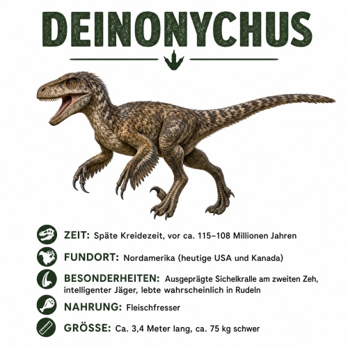 Tasse »Deinonychus Dinosaurier-Motiv«