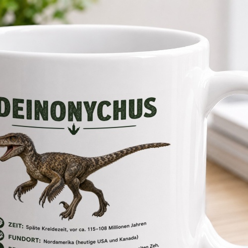 Tasse »Deinonychus Dinosaurier-Motiv«
